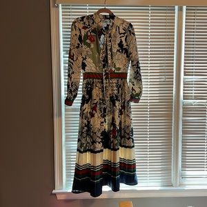 Multi colored midi dress